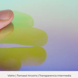 Tornasol arcoíris transparencia intermedia